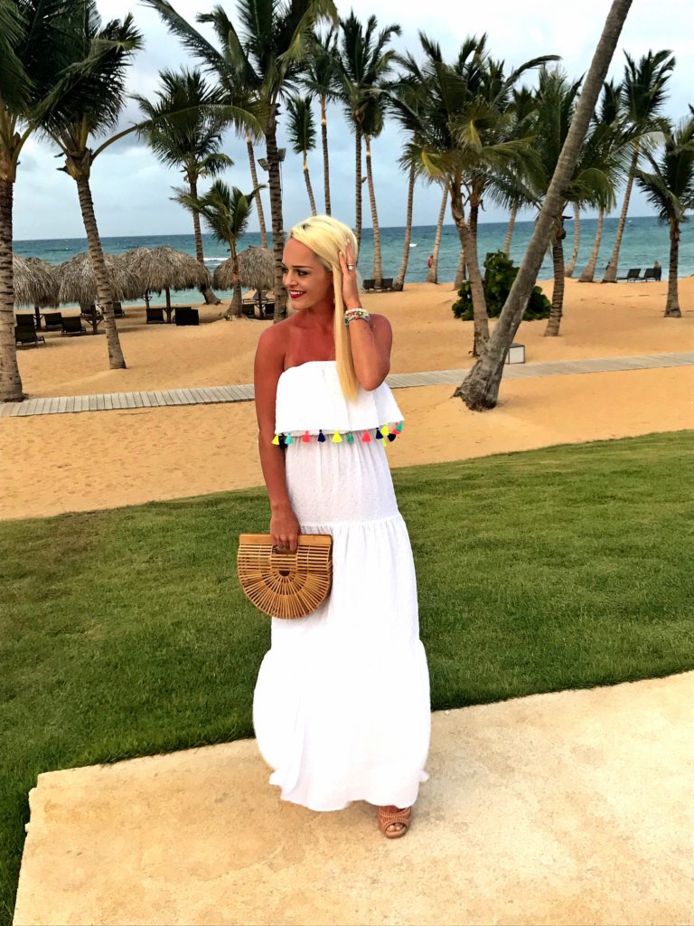 Tassel Maxi Dress in Punta Cana - Urban Blonde